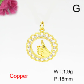 Fashion Copper Pendant  F6P400505vail-L024