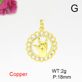 Fashion Copper Pendant  F6P400506vail-L024