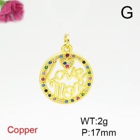 Fashion Copper Pendant  F6P400515avja-L024