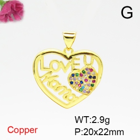 Fashion Copper Pendant  F6P400519aajl-L024