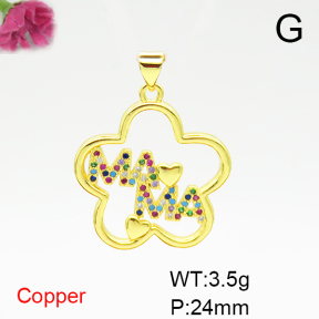 Fashion Copper Pendant  F6P400520aajl-L024