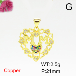 Fashion Copper Pendant  F6P400521baka-L024