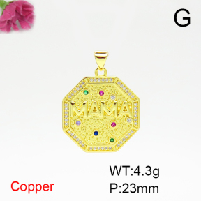 Fashion Copper Pendant  F6P400524aajl-L024