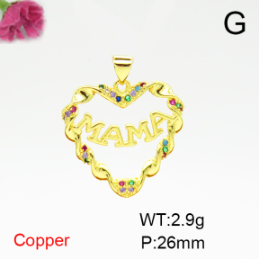 Fashion Copper Pendant  F6P400525aajl-L024