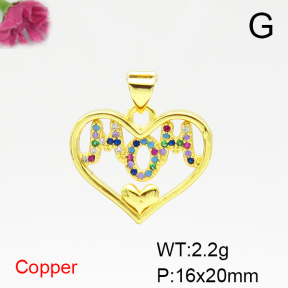 Fashion Copper Pendant  F6P400529aajl-L024