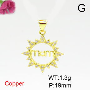Fashion Copper Pendant  F6P400534aajl-L024