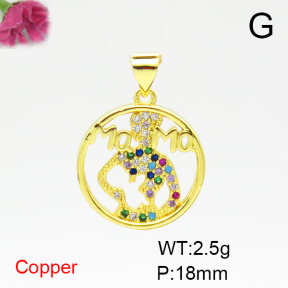 Fashion Copper Pendant  F6P400535aajl-L024