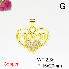 Fashion Copper Pendant  F6P400538aajl-L024