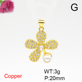 Fashion Copper Pendant  F6P400539baka-L024