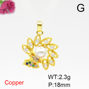 Fashion Copper Pendant  F6P400545baka-L024