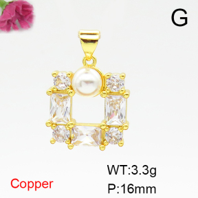 Fashion Copper Pendant  F6P400547baka-L024