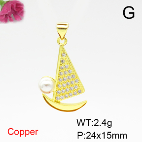Fashion Copper Pendant  F6P400551aajl-L024