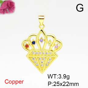 Fashion Copper Pendant  F6P400559aajl-L024