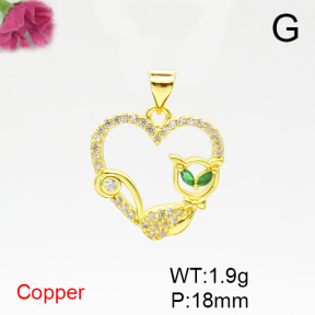 Fashion Copper Pendant  F6P400564aajl-L024
