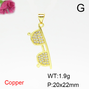 Fashion Copper Pendant  F6P400566avja-L024