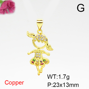 Fashion Copper Pendant  F6P400571aajl-L024