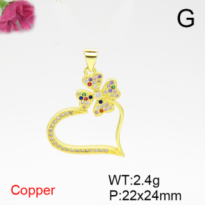 Fashion Copper Pendant  F6P400572aajl-L024