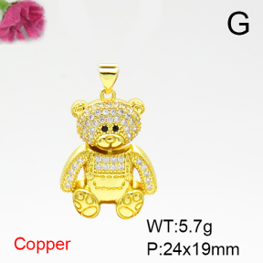 Fashion Copper Pendant  F6P400576ablb-L024