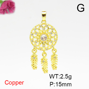 Fashion Copper Pendant  F6P400577aajl-L024