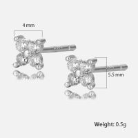 925 Silver Earrings  WT:0.42g  4*5.5mm  JE3163bbpp-Y28  
KE22992
