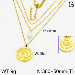 Stainless Steel Necklace  2N3000874bbov-749