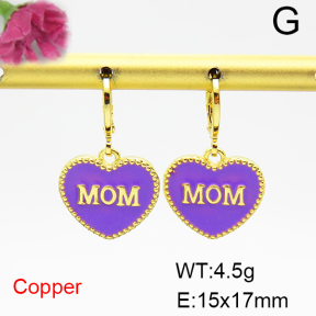 Fashion Copper Earrings  F6E301662vbpb-L035