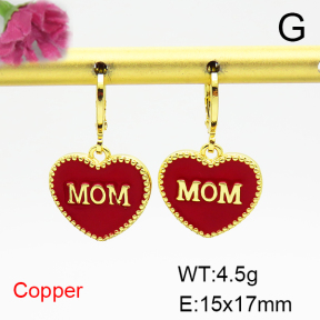 Fashion Copper Earrings  F6E301670vbpb-L035