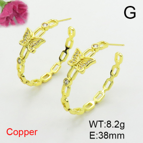 Fashion Copper Earrings  F6E404420bbov-L017