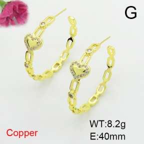 Fashion Copper Earrings  F6E404422bbov-L017