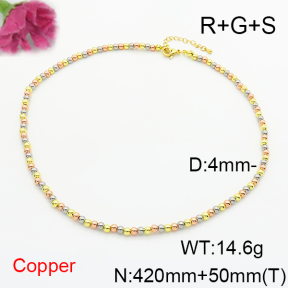 Fashion Copper Necklace  F6N200256vbpb-L017