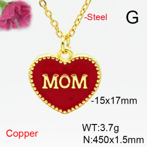 Fashion Copper Necklace  F6N300821bbml-L035