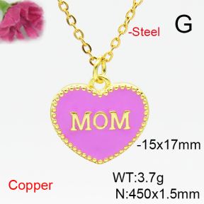 Fashion Copper Necklace  F6N300824bbml-L035