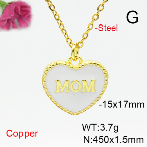 Fashion Copper Necklace  F6N300825bbml-L035