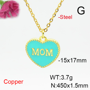 Fashion Copper Necklace  F6N300826bbml-L035