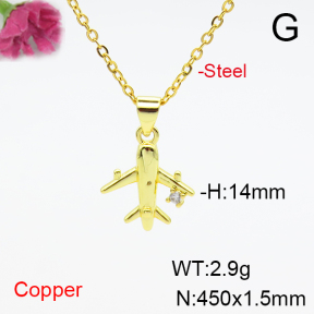 Fashion Copper Necklace  F6N405126vail-L017