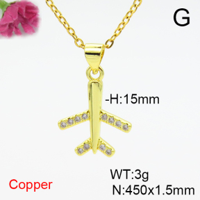 Fashion Copper Necklace  F6N405127vail-L017