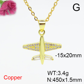 Fashion Copper Necklace  F6N405128aajl-L017