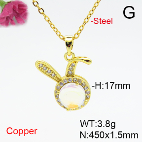 Fashion Copper Necklace  F6N405129vbnl-L036