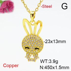 Fashion Copper Necklace  F6N405131abol-L036