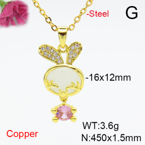 Fashion Copper Necklace  F6N405132vbnl-L036