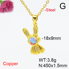 Fashion Copper Necklace  F6N405134vbpb-L036