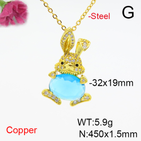 Fashion Copper Necklace  F6N405136bvpl-L036