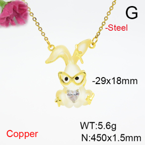 Fashion Copper Necklace  F6N405140bvpl-L036