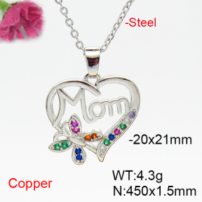 Fashion Copper Necklace  F6N405147vbnl-L035