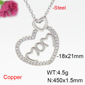 Fashion Copper Necklace  F6N405149vbnl-L035