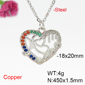 Fashion Copper Necklace  F6N405151vbnl-L035