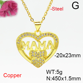 Fashion Copper Necklace  F6N405152vbpb-L035
