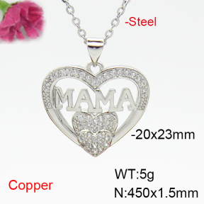 Fashion Copper Necklace  F6N405153abol-L035