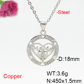 Fashion Copper Necklace  F6N405155vbnl-L035
