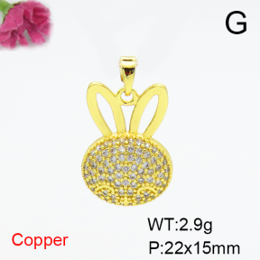 Fashion Copper Pendant  F6P400582vbnb-L036